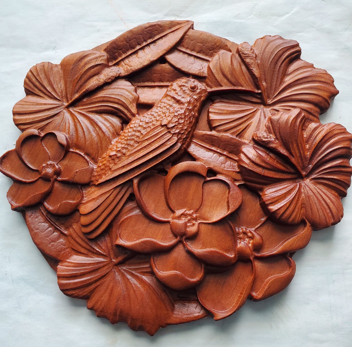 Hummingbird - solid cherry - 7"