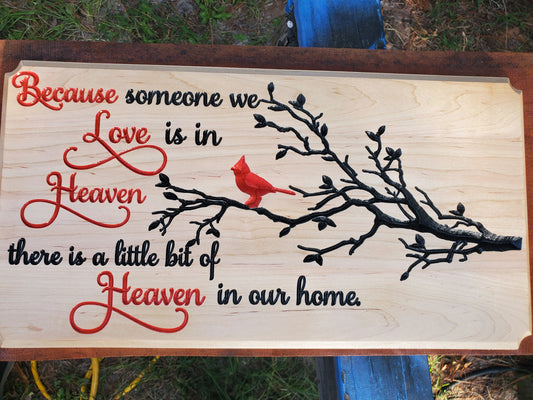 Heaven in our home - Vcarved sign